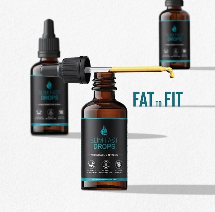 Slim Fast Drops | Liquid Weight Loss Support Supplement – Boost Metabolism & Burn Fat Naturally