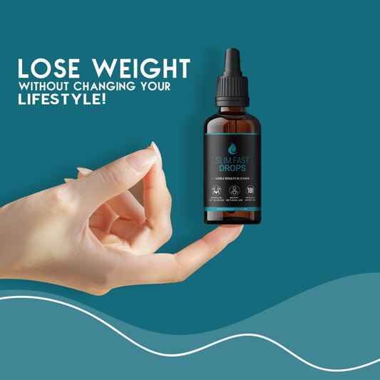 Slim Fast Drops | Liquid Weight Loss Support Supplement – Boost Metabolism & Burn Fat Naturally