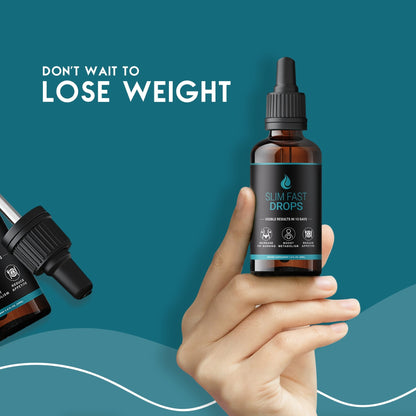 Slim Fast Drops | Liquid Weight Loss Support Supplement – Boost Metabolism & Burn Fat Naturally