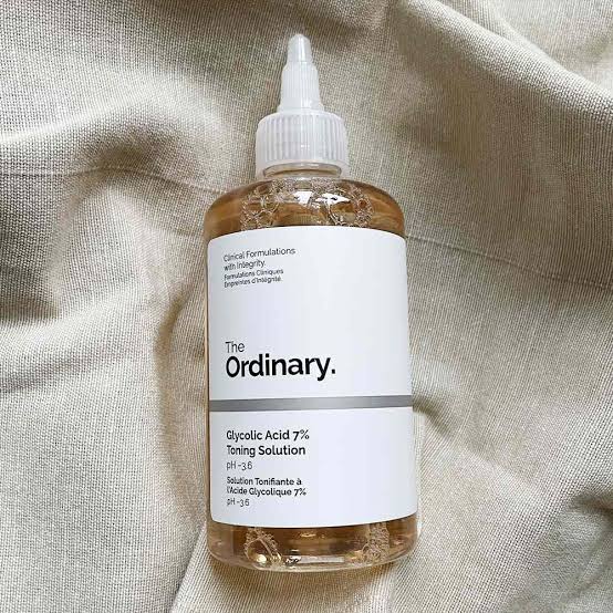 The Ordinary Glycolic Acid 7% Toning Solution | Exfoliating Face Toner for Glowing, Smooth & Bright Skin – 240ml