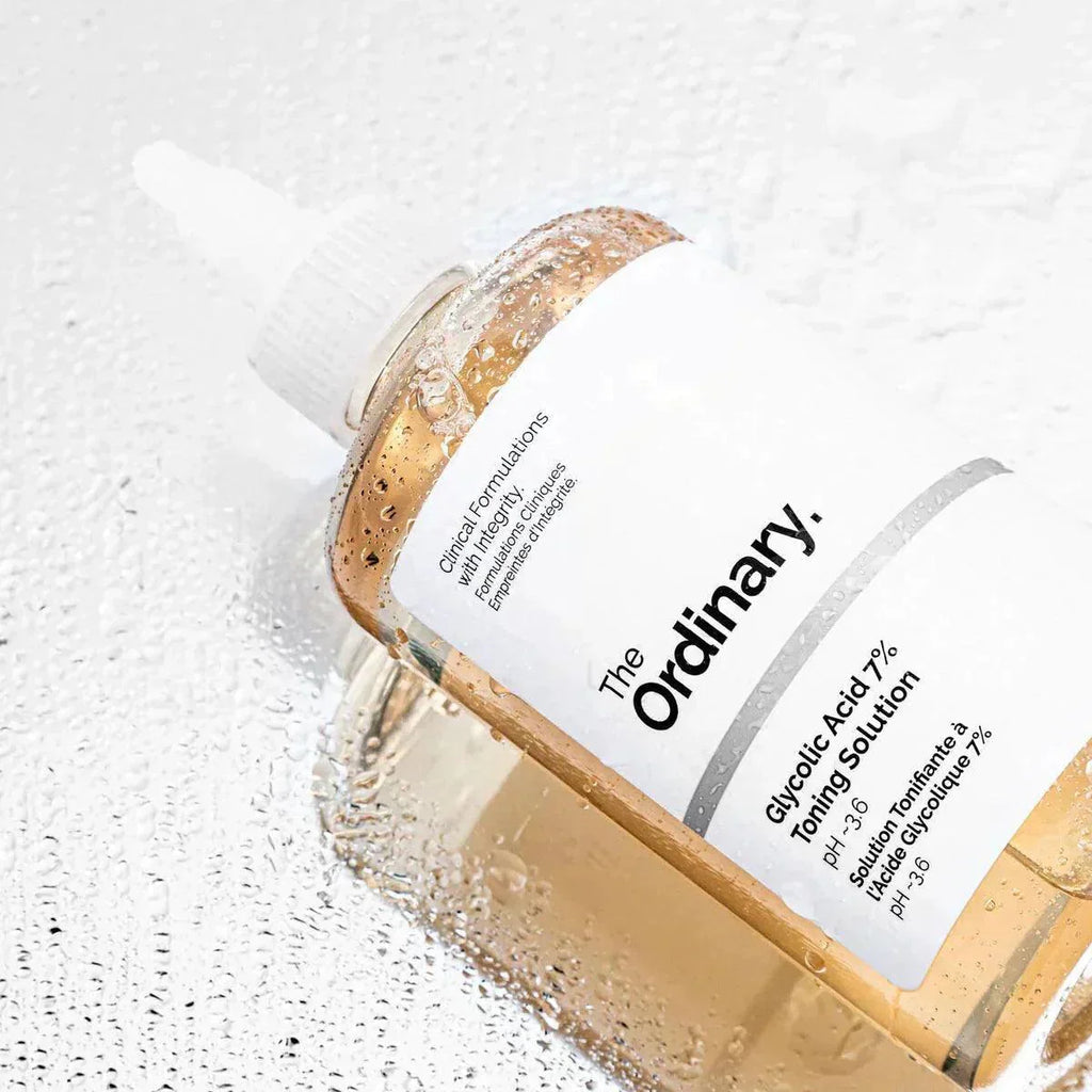 The Ordinary Glycolic Acid 7% Toning Solution | Exfoliating Face Toner for Glowing, Smooth & Bright Skin – 240ml
